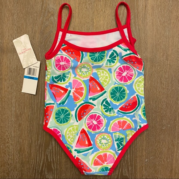 TOMMY BAHAMA Kids Watermelon One Piece Swimsuit - Picture 13 of 16